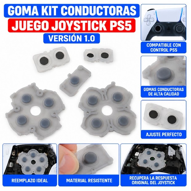 &ua JUEGO GOMA CONDUCTORA JOYSTICK PS5 V1